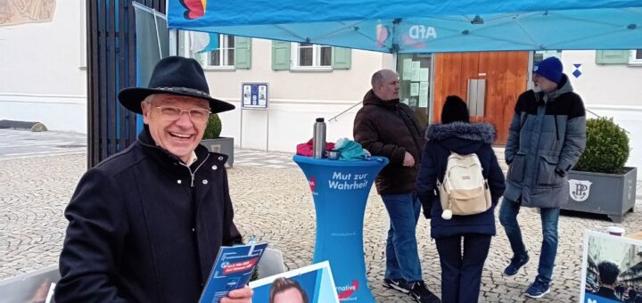 Infostand in Pöttmes am 3. März 2026